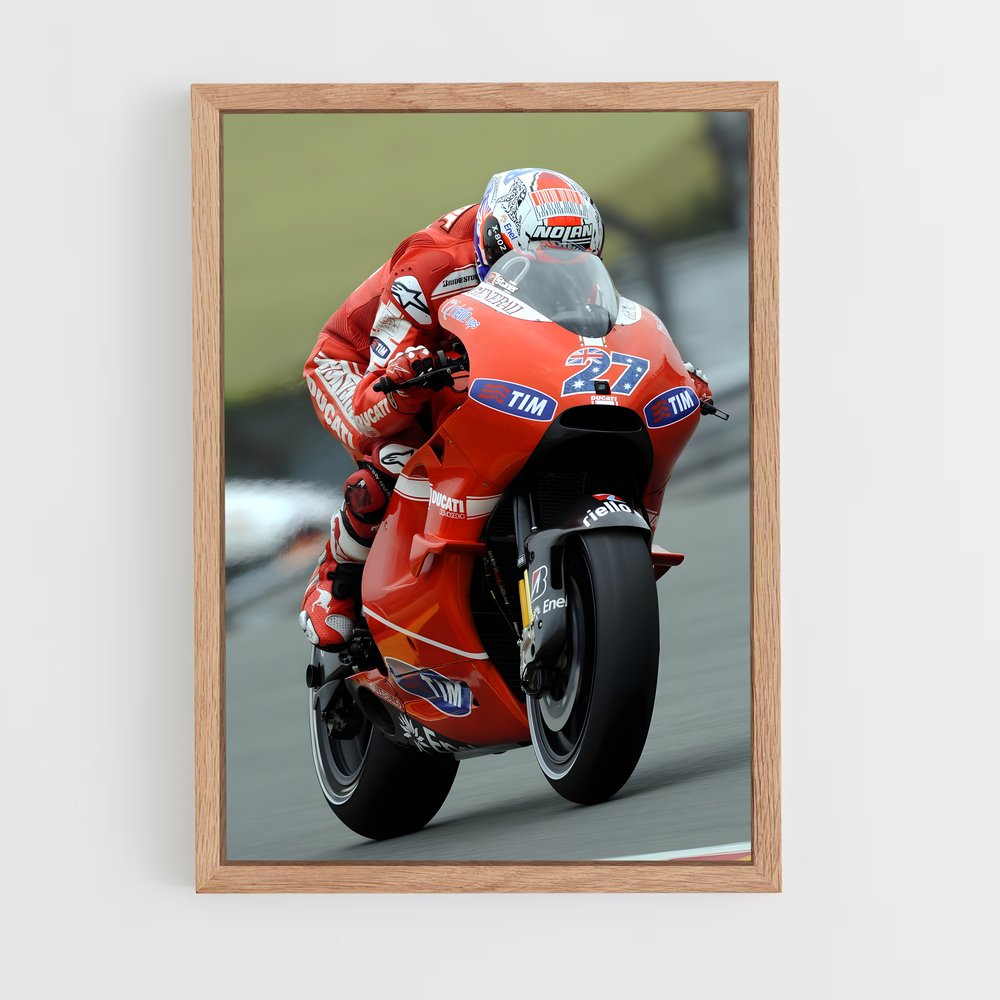 Poster Vitesse Frénétique – affiche Ducati (vue 4)